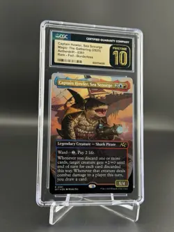 Captain Howler Sea Scourge Borderless Foil Magic MTG Aetherdrift CGC 10 Pristine - Image 1