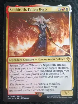MTG Final Fantasy - Sephiroth , Fallen Hero - Rare - Image 1