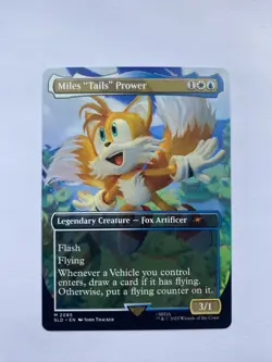 MTG - Miles “Tails” Prower - Non Foil - Sonic Secret Lair Drop - 2085 - Image 1