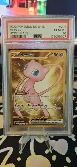 2023 POKEMON MEW EN-151 HYPER RARE #205 MEW EX PSA 10 - Image 1