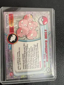 HOLO Exeggcute #102 Topps TV Animation Edition Blue Label Pokemon 1999 LP - Image 2