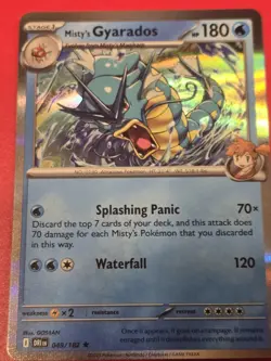 Misty's Gyarados 049/182 - SV10: Destined Rivals Pokemon Rare Holo NM - Image 1