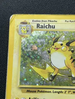 Pokemon Raichu 16/130 Base Set 2 Holo Rare HP / DMG - Image 2