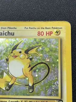 Pokemon Raichu 16/130 Base Set 2 Holo Rare HP / DMG - Image 3