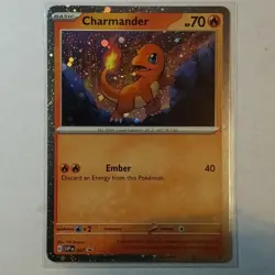 POKEMON CHARMANDER 047 SCARLET & VIOLET 151 PROMO HOLO NEAR MINT-C6 - Image 1