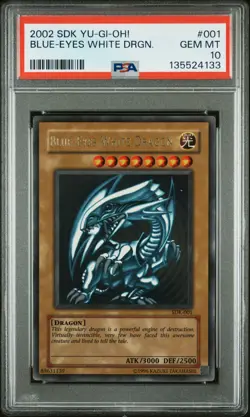 Blue Eyes White Dragon SDK-001 Ultra Rare Unlimited Yugioh PSA 10 *133 - Image 1