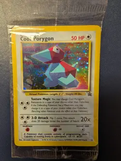 Pokemon TCG Cool Porygon WOTC Black Star Promo #15 Foil Factory Sealed - Image 2