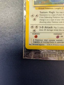 Pokemon TCG Cool Porygon WOTC Black Star Promo #15 Foil Factory Sealed - Image 4