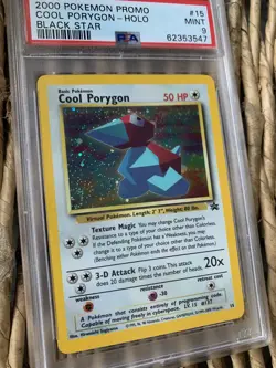 Pokemon TCG Cool Porygon 15/53 WOTC Promo Holo PSA 9 Swirl - Image 2