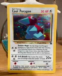 Pokemon TCG Cool Porygon 15/53 WOTC Promo Vintage Holo Card - Image 1