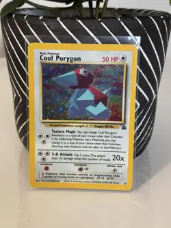 Pokemon TCG Cool Porygon Promo Holo Foil WOTC Black Star #15 2000 Vintage - Image 1
