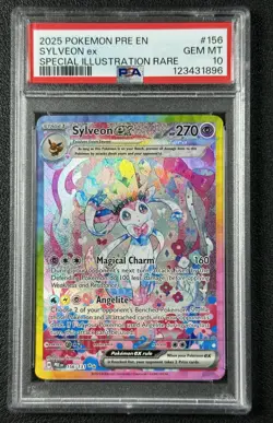 SYLVEON EX PSA 10 2025 POKEMON SV PRISMATIC EVOLUTIONS - PRE EN #156/131 SIR 896 - Image 1
