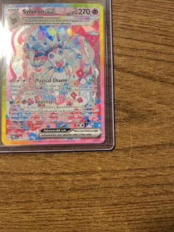 2025 Pokemon SV Prismatic Evolutions Sylveon ex Rare SIR #156/131🔥 Fast ship - Image 2