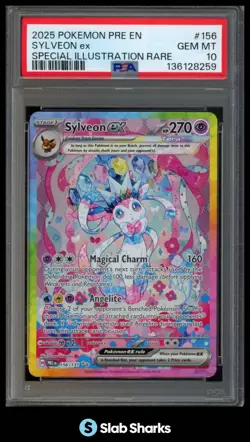 2025 POKEMON SV PRISMATIC EVOLUTIONS - PRE EN #156/131 SYLVEON EX SIR PSA 10 - Image 1