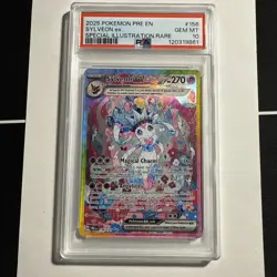 Sylveon ex 156/131 Sv: Prismatic Evolutions Holo Sir Pokemon PSA 10 Gem Mint - Image 1