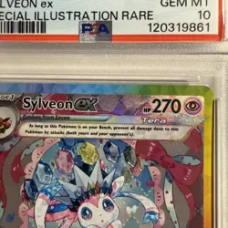 Sylveon ex 156/131 Sv: Prismatic Evolutions Holo Sir Pokemon PSA 10 Gem Mint - Image 3