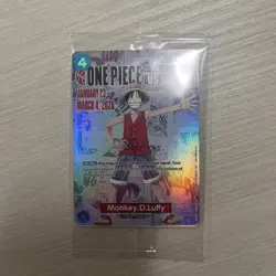 One Piece Monkey D. Luffy US Voyage College Basketball Card Rutgers 1/23 IN HAND - Image 2