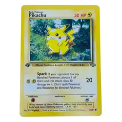 1st Edition Pikachu Jungle 60/64 Regular LP Common Pokemon TCG Vintage - Image 1