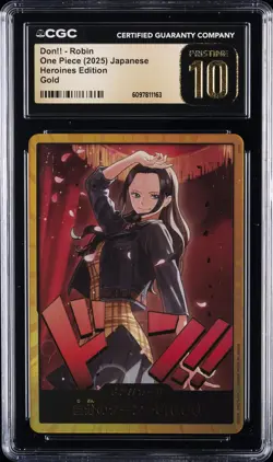 2025 ONE PIECE JPN HEROINES ED GOLD DON!! ROBIN CGC 10 PERFECT - Image 1