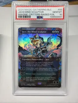 Jace the Mind Sculptor Bloomburrow Raised Foil psa 10 - Image 1