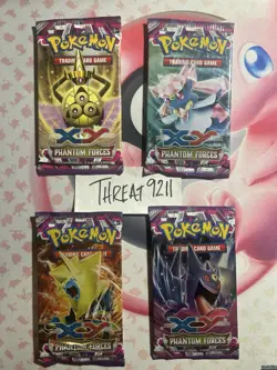 Pokemon XY Phantom Forces Factory Sealed Booster Packs Art Set - Image 1