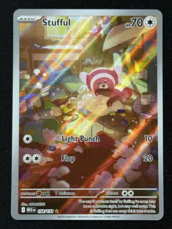 Stufful 154/132 ME01: Mega Evolution Illustration Rare Pokemon Card NM - Image 1