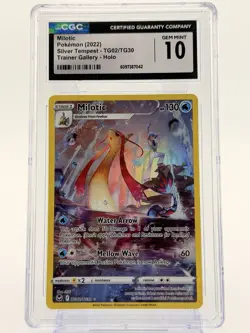 Pokemon Milotic Trainer Gallery Holo Silver Tempest Tg02/tg30 CGC Gem Mint 10 - Image 1