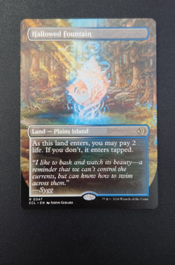 MTG Lorwyn Eclipsed - Hallowed Fountain Borderless (0347) NM - Image 1