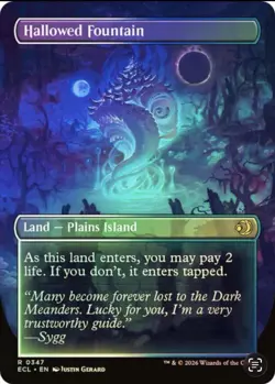 Hallowed Fountain (0347) (Borderless) (Foil) Lorwyn Eclipsed ECL FREE SHIPPING - Image 2