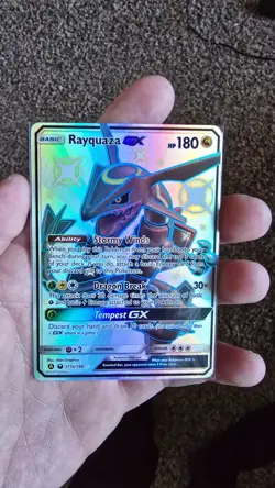 Rayquaza GX 177a/168 Hidden Fates Alternate Art Shiny Pokemon Card NM-Mint - Image 1