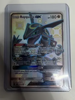 Rayquaza GX 177a/168 Hidden Fates Alternate Art Shiny Pokemon Card NM-Mint - Image 1