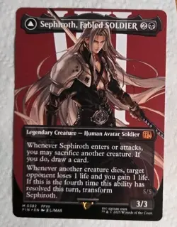 Sephiroth, Fabled SOLDIER (0382) (Borderless) Final Fantasy Regular - Image 1