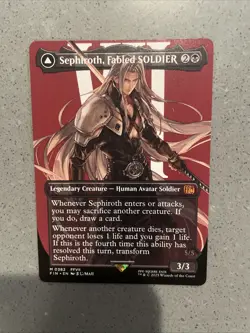 Sephiroth, Fabled SOLDIER (0382) (Borderless) Final Fantasy Regular - Image 1