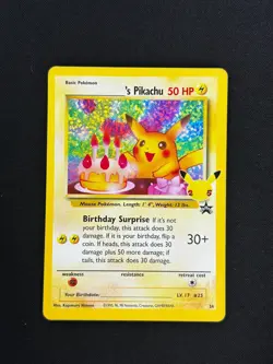 2021 POKEMON CELEBRATIONS CLASSIC COLLECTION #24 BIRTHDAY PIKACHU-HOLO NM-M - Image 1