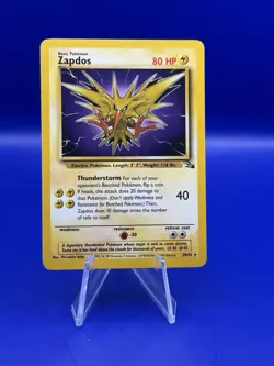 Zapdos 30/62 Non Holo Rare Fossil Pokemon Card MP/NM - Image 1