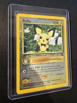 Pichu Holo Black Star Promo 35 WotC 2001 Vintage Pokemon Card MP - Image 2
