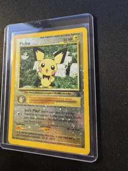 Pichu Holo Black Star Promo 35 WotC 2001 Vintage Pokemon Card MP - Image 3