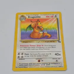 Dragonite 19/62 NM Near Mint Fossil Set Rare Non-Holo Pokemon Card - Image 1