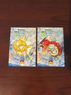 Pokemon 2024 Card Database Shiny Holo Gyarados #130 And Magikarp #129 - Image 1