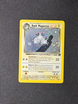 Pokemon TCG Dark Magneton 11/82 Rare Holo Foil Team Rocket Vintage Card - Image 1