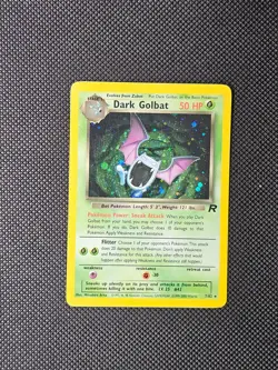 Pokemon TCG Dark Golbat 7/82 Rare Holo Foil Team Rocket Vintage Card - Image 1