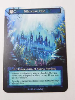 Atlantean Fate Unique Non-Foil Sorcery Beta TCG Trading Card - Image 1