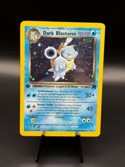 Dark Blastoise 1st Edition 3/82 Team Rocket Holo Rare Pokemon Card TCG - NM/LP - Image 1
