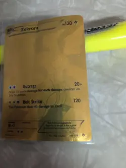Pokemon TCG Zekrom EX Special Illustration Card 115/113 See Pics Card Damaged - Image 2