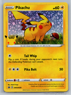 Pikachu - (General Mills) SWSH039 Holo - Pokemon Card - NM - Image 1