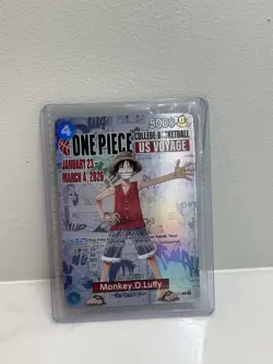 One Piece College Basketball US Voyage Monkey D Luffy Trading Card UNOPENED - Image 2