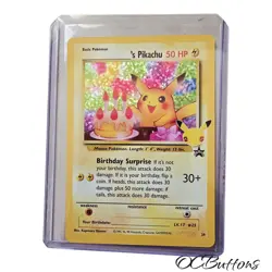 Pokemon Pikachu Celebrations Birthday Surprise 25th Anniversary Promo Card - Image 3