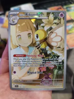 Pokemon TCG Lillie's Ribombee Card Journey Together Illustration, 164/159 - Image 1
