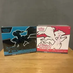 Pokemon Center Black Bolt and White Flare ETB Elite Trainer Box Set of 2 Sealed - Image 1