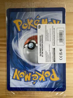 Pokemon x Natural History Museum Pikachu Jumbo Promo Card Brand New In Hand - Image 2